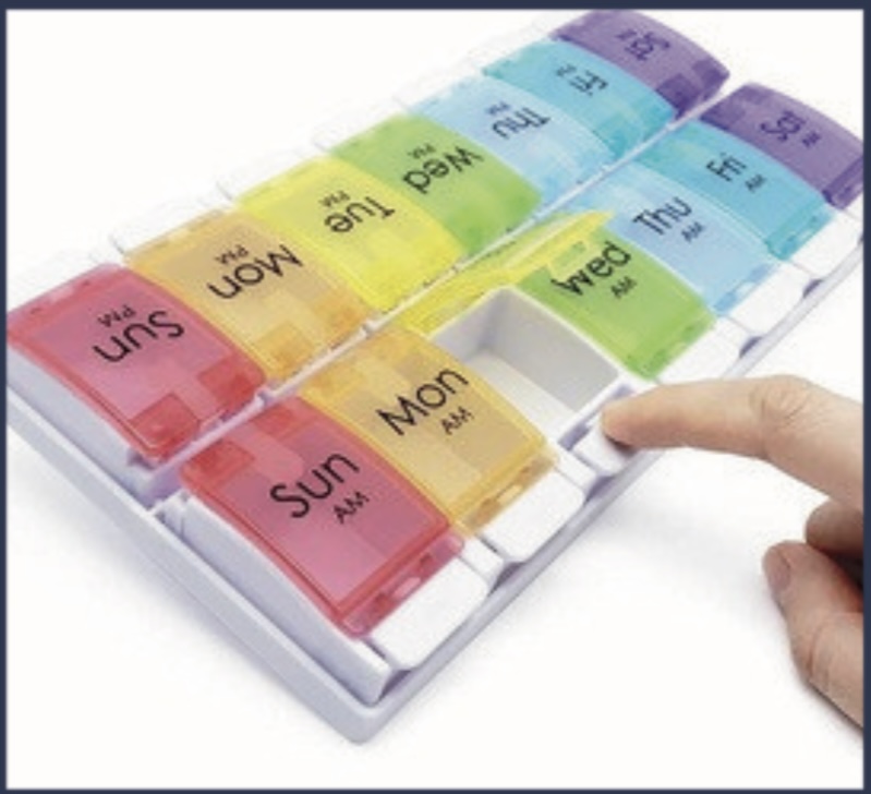 Weekly Pill Box — Scanda Enterprises, medical supplies Moosapet Hyderabad